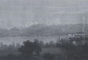 European Lakeside Resort by Johann Hermann Carmiencke