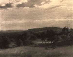 Farm Landscape by Johann Hermann Carmiencke