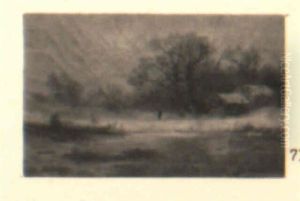 Figure In A Winter Landscape Figure In A Winter Landscape