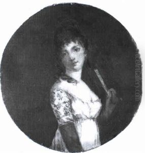 Retrato De Dama Con Abanico by Antonio Carnicero Y Mancio