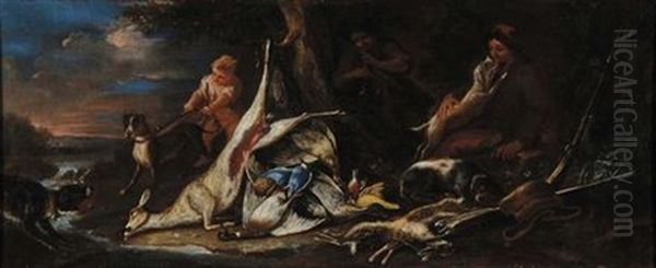 Natura Morta Con Uccelli E Putti (+ Natura Morta Con Uccelli E Putti; Pair) - view 1
