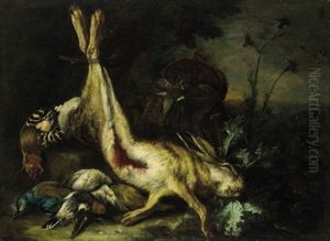 Natura Morta Con Lepri E Uccelli (+ Another, Similar; 2 Works)