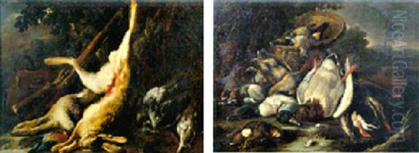 Cacciagione Ed Un Archibugio En Plein Air - view 1