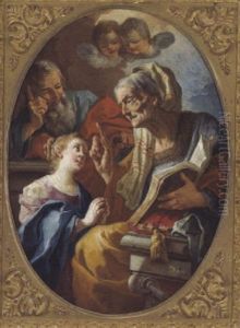L'esucazione Della Vergine by Lorenzo De Caro