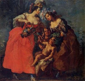 Due Donne In Giardino by Lorenzo De Caro