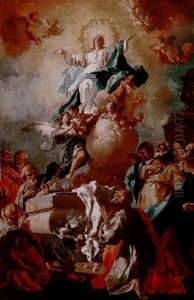 The Assumption Of The Virgin by Lorenzo De Caro