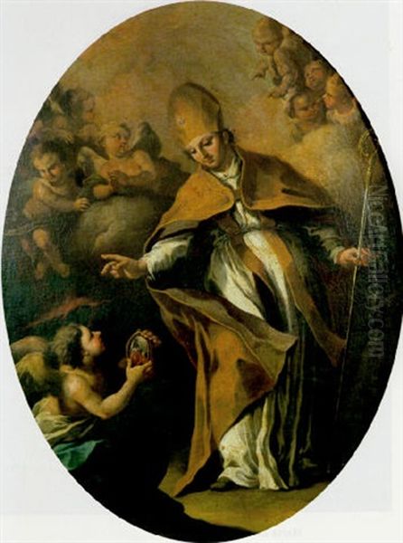 St. Januarius With An Angel Holding A Phial - view 1