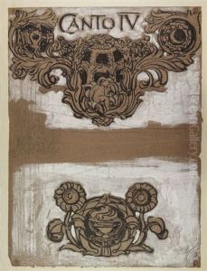 Testata Per Il Iv Canto Dell'inferno by Adolfo De Carolis