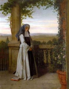 La Meditation Sur La Terrasse by Jean Carolus