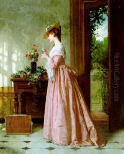 Het Schikken Van De Bloemen by Louis Antoine Carolus