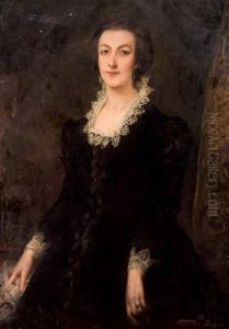Retrato De Dama by Charles Emile Auguste Carolus-Duran