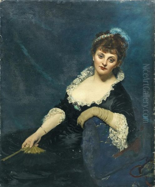 Portrait Of Mrs Harry Vane Milbank, Nee Alice Sidonie Van Den Bergh - view 1