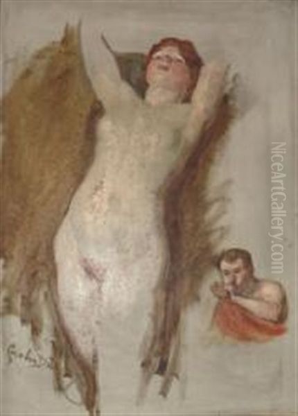 Jeune Femme Nue Et Le Satyre - view 1