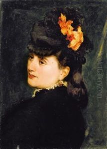 Portrait De Madame Ernest Feydeau, Future Madame Henry Fouquier by Charles Emile Auguste Carolus-Duran