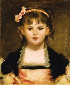 Portrait De Fillette by Charles Emile Auguste Carolus-Duran