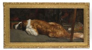 Le Chien (the Dog) (from La Visite Au Convalescent (visiting The Convalescent)) by Charles Emile Auguste Carolus-Duran