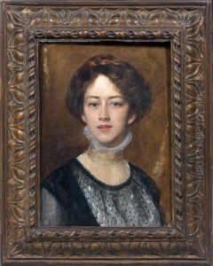 Portrait De Madame Anatole Emile Chauffard, Nee Mariette Hugues by Charles Emile Auguste Carolus-Duran