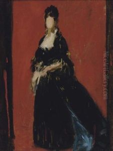 Study For A Portrait Of A Lady by Charles Emile Auguste Carolus-Duran