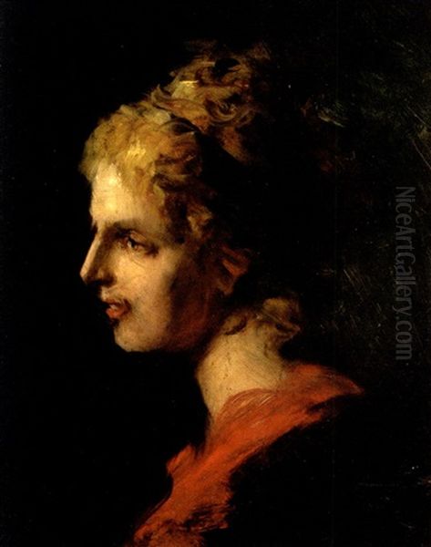 Portrait De Femme Blonde De Profil - view 1