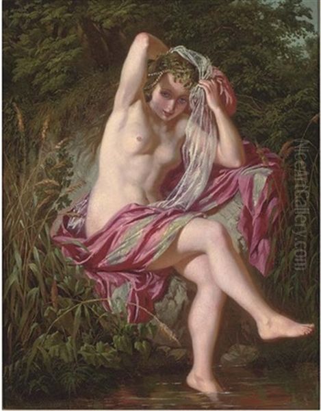 A Nymph At The Water's Edge - view 1