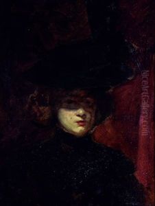 Femme A La Capeline Noire Femme A La Capeline Noire