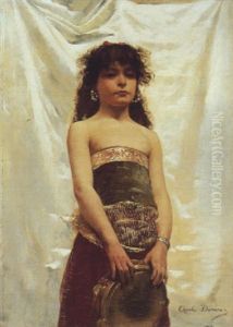 Jeune Orientale Au Tambourin by Charles Emile Auguste Carolus-Duran