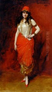 A Harem Beauty by Charles Emile Auguste Carolus-Duran