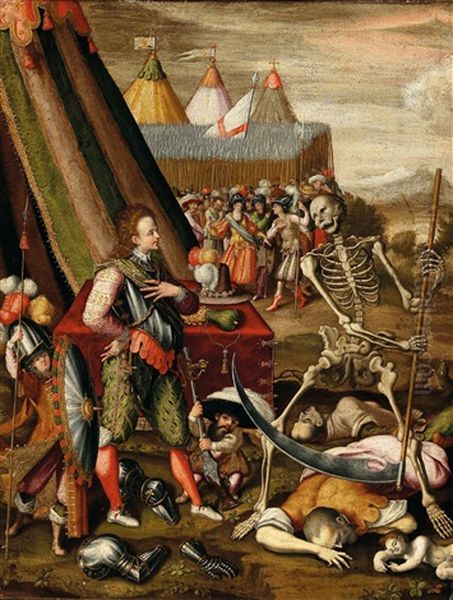 Der Dialog Des Prinzen Mit Dem Tod, Allegorie Auf Die Schrecken Des Krieges - view 1