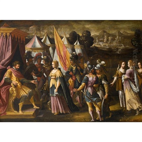 Armida And Eustachio Before Goffredo - view 1