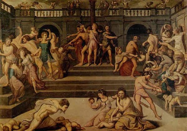 Le Massacre Des Innocents Dans La Cour Du Palais D'herode - view 1