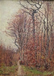 Sous Bois En Foret De Fontainebleau by Joseph Caron