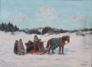 New Year's Greetings - A Laurentian Scene, Quebec