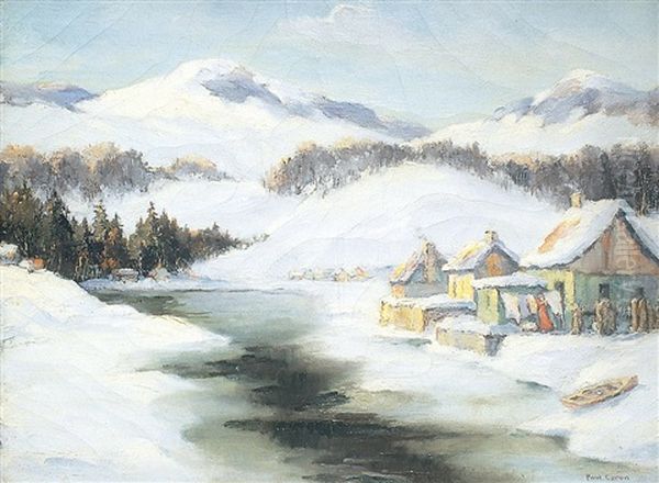 Early Spring On The Riviere Du Gouffre, Baie St. Paul, P.q., Canada - view 1