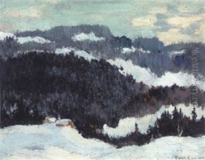 Fir-clad Hills In Winter
