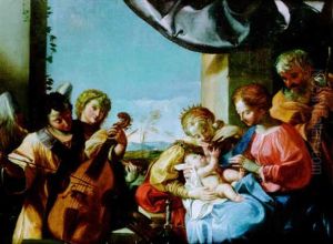 The Holy Family With St. Catherine And Angel Musicians