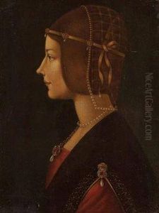 Profil-portrait Einer Dame by Ambrogio de Predis