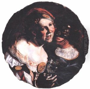 A Couple In Masquerade Costume