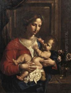 Madonna And Child by Angelo Caroselli