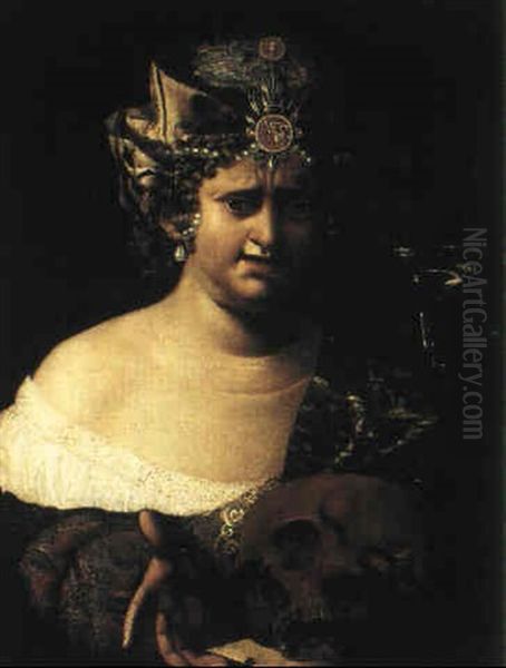 Donna Con Calice (vanitas) - view 1
