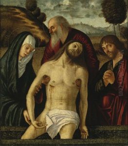 The Lamentation, With The Madonna And Saints Joseph Of Arimathea And John The Evangelist