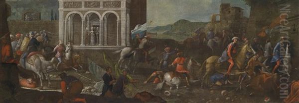 Die Heilige Katharina Von Siena Eine Stadt Gegen Die Turken Verteidigend - view 1