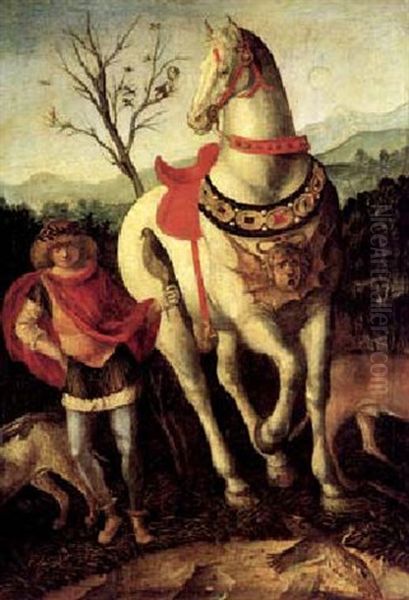 Giovane Falconiere Accanto Al Suo Cavallo - view 1