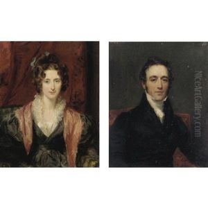 Portrait Of Sir John Taylor Coleridge (+ Margaret Buchanan, Lady Coleridge; Pair) by Margaret Sarah Carpenter