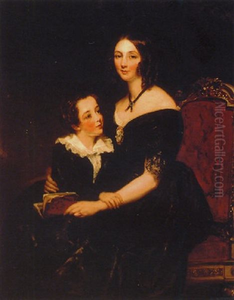Portrait Of Eliza Boardman And Her Son, Robert - view 1
