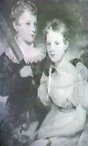 Portrait Of A Young Boy And A Young Girl...;                Portrait Of A Young Boy And A Young Girl... - view 1