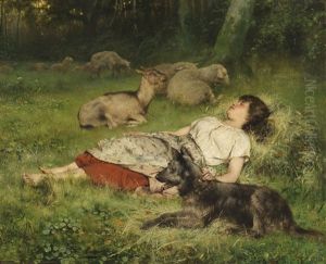 Schlafende Schaferin by Evariste Carpentier