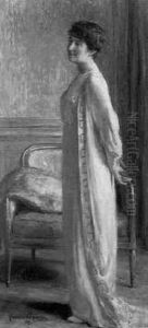 Femme A La Robe Blanche by Madeleine Carpentier