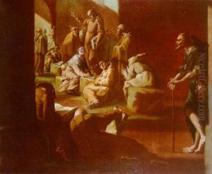 Groupe De Moines Dont Un Lisant by Fra Stefano da Carpi