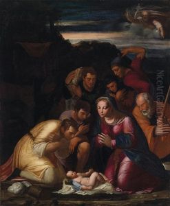 Anbetung Der Hirten by Girolamo da Carpi