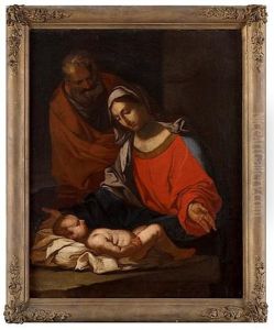 The Holy Family by Giulio Carpioni